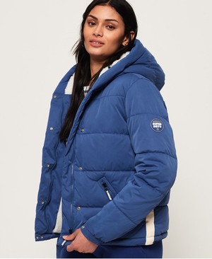 Superdry Sphere Padded Női Kabát Kék | NXQMV8270